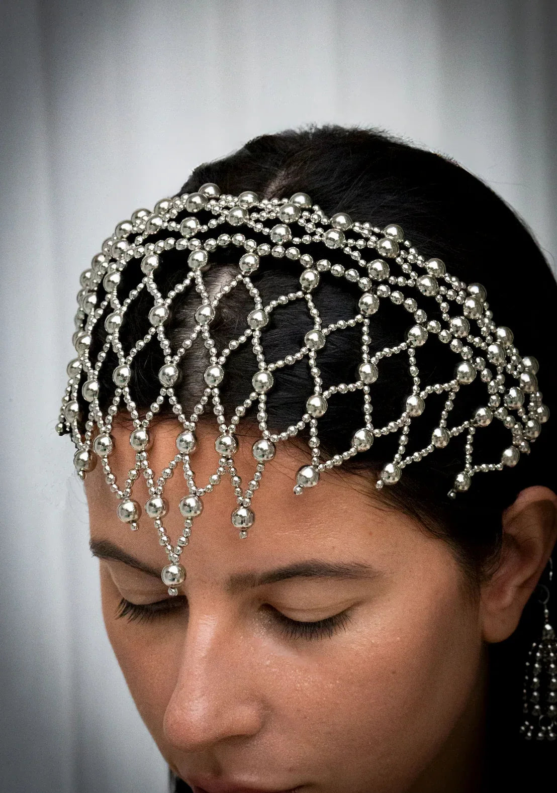 Freja Modular Headband – Luxury Beaded Statement Headband w