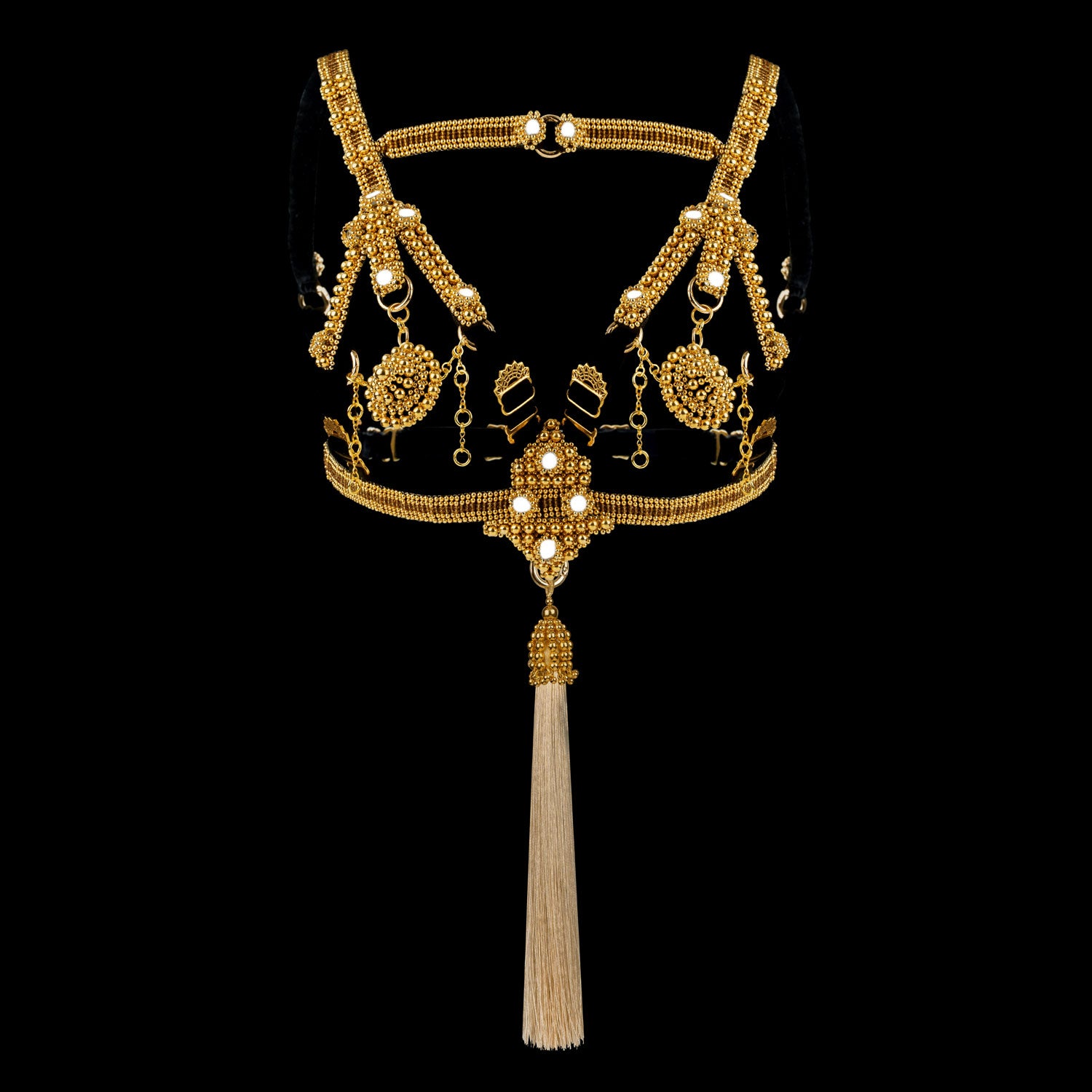 Elohim Modular Harness in Gold Object & Dawn