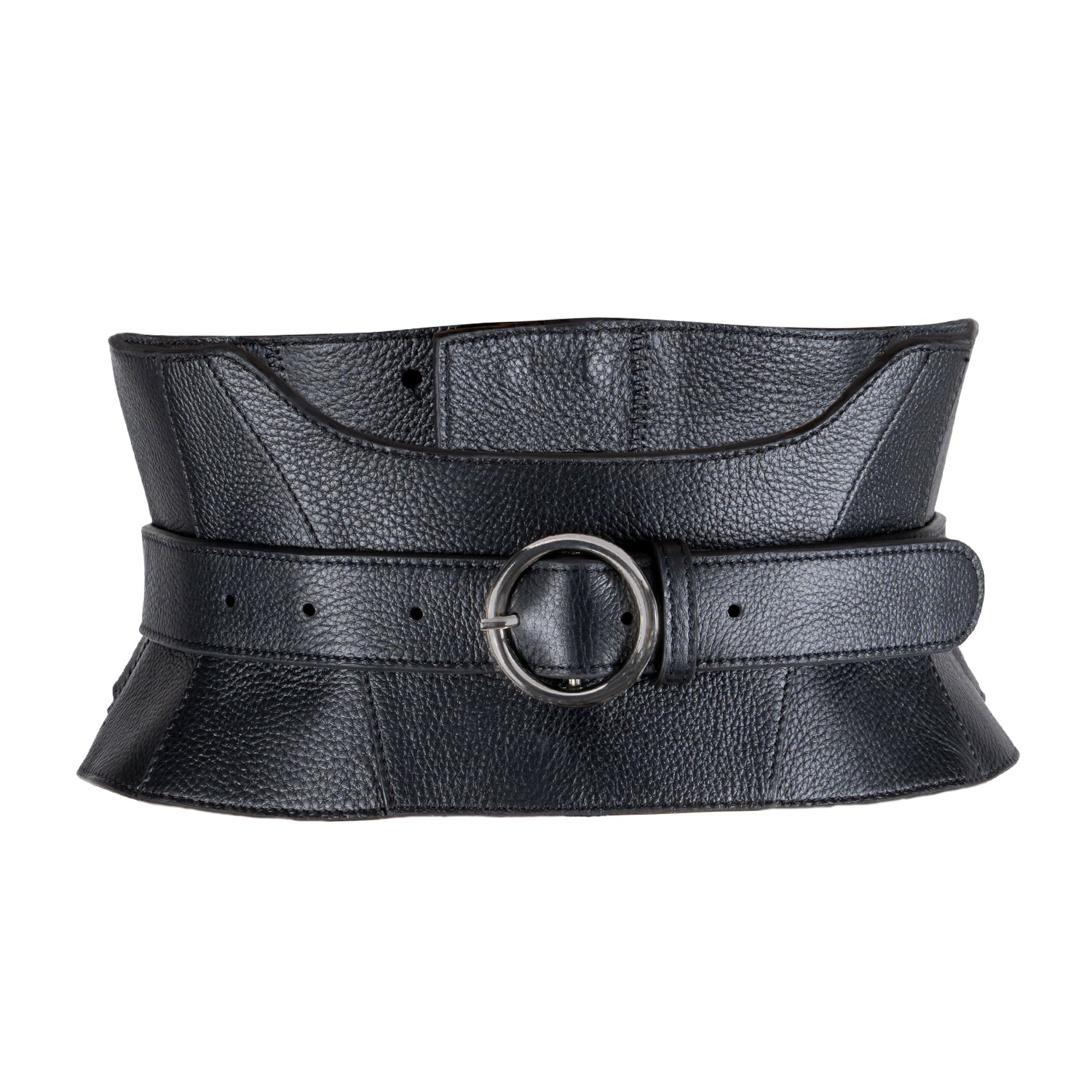 Zheng Leather Structured Corset Belt