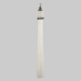 Silver 11" Polyester Tassel in 3 Color Options
