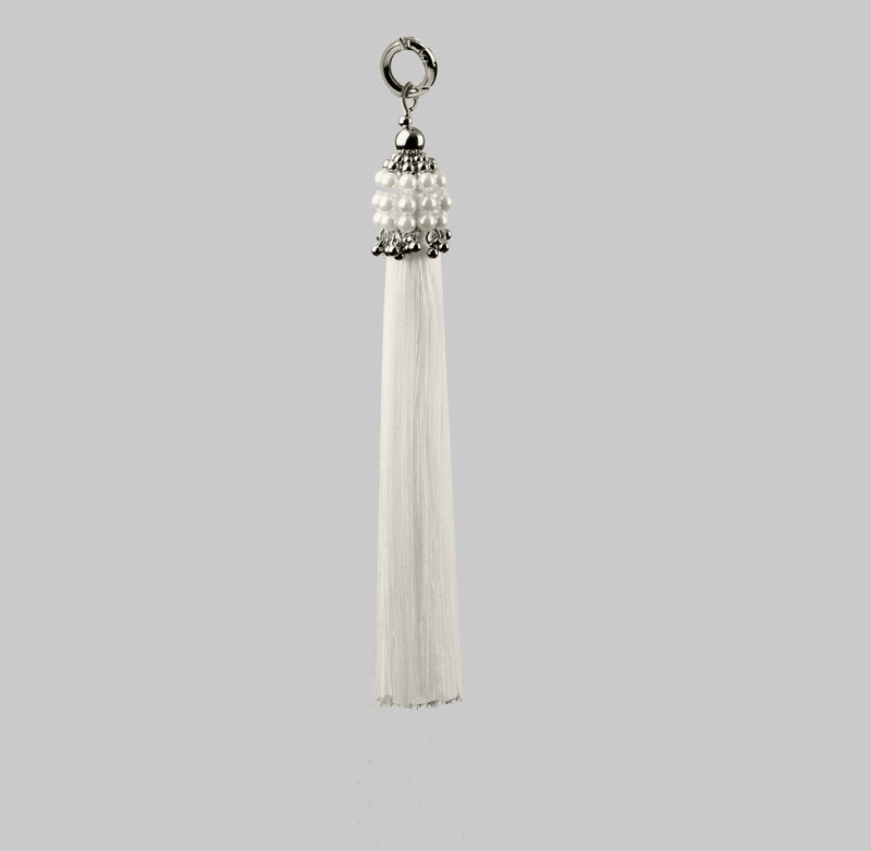 Silver 5" Polyester Tassel in 3 Color Options