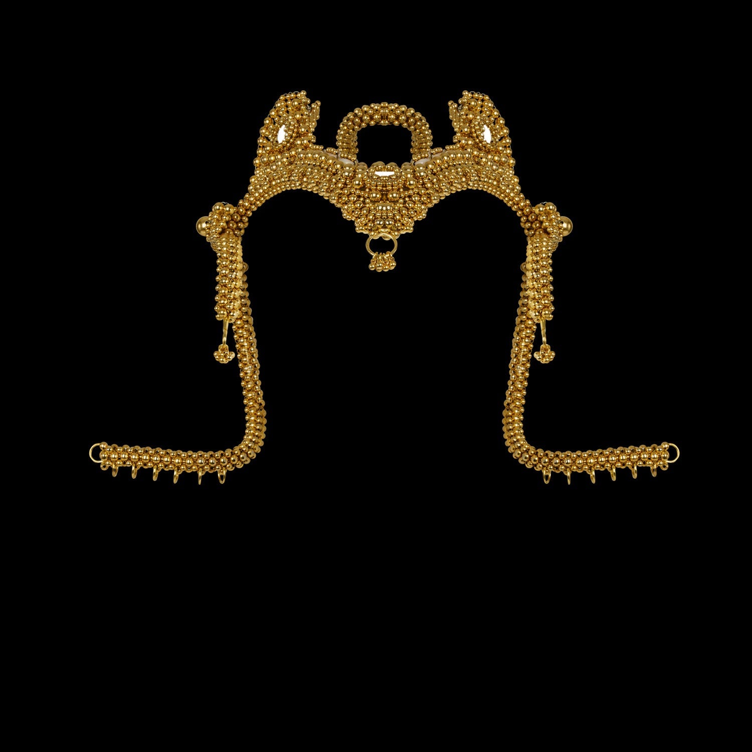 Men's Jas Modular Headpiece System in Gold