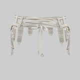 Pearl Amaya Modular Garter Belt w/ Large Pearl Medallions