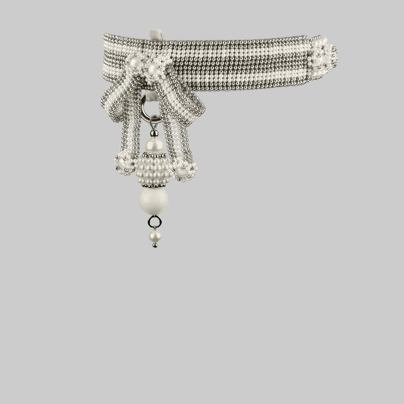 Pearl Amaya Modular Garter Band with Large Pearl Medallion