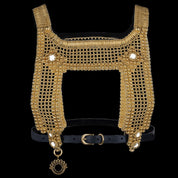 Artemisia Mesh Top in Gold with 4 Removable Tassels