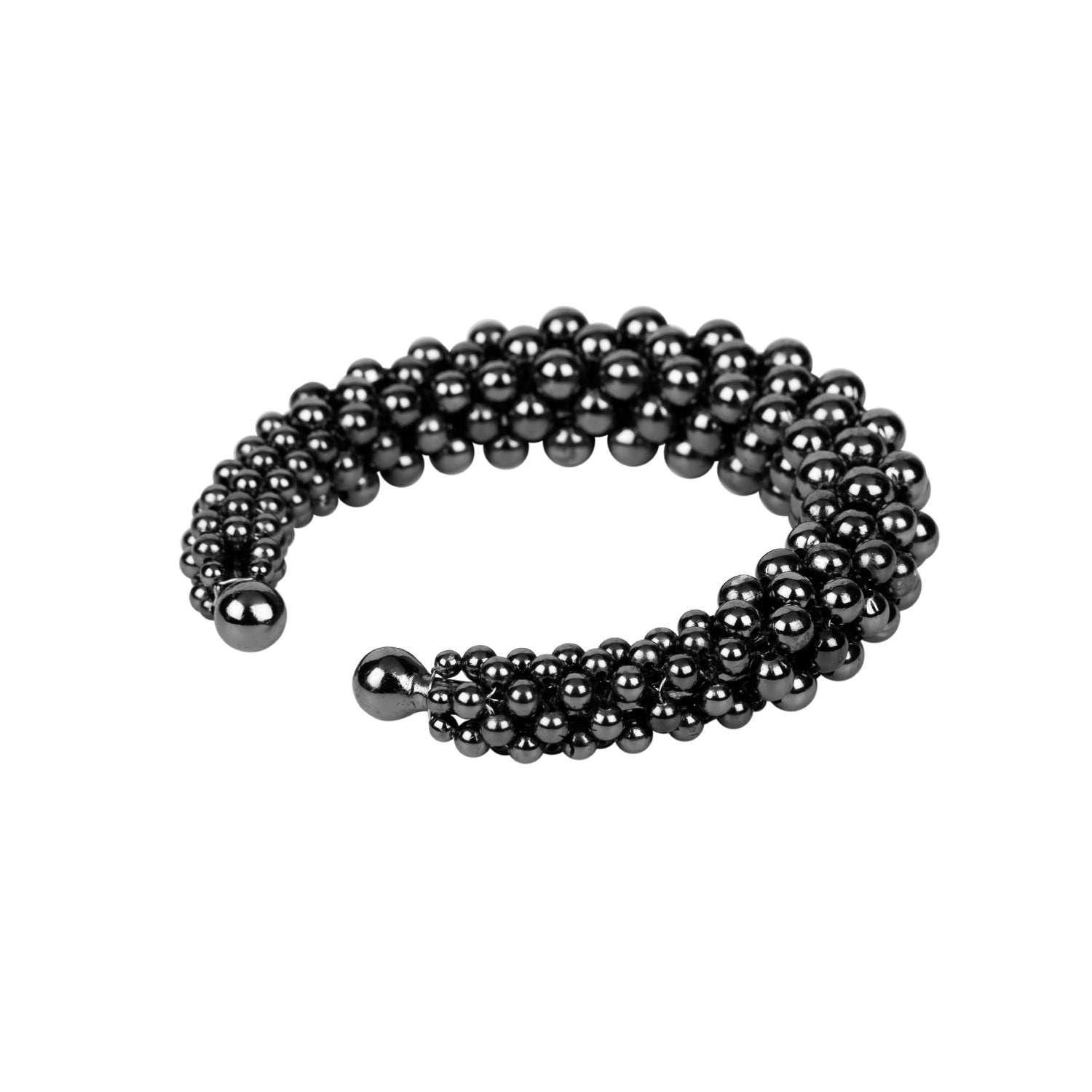 Jet Black Artemisia Orbit Supple Cuff