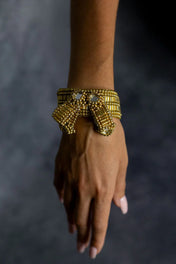 Object & Dawn ghost images of Amaya Bow band fold wear front view
