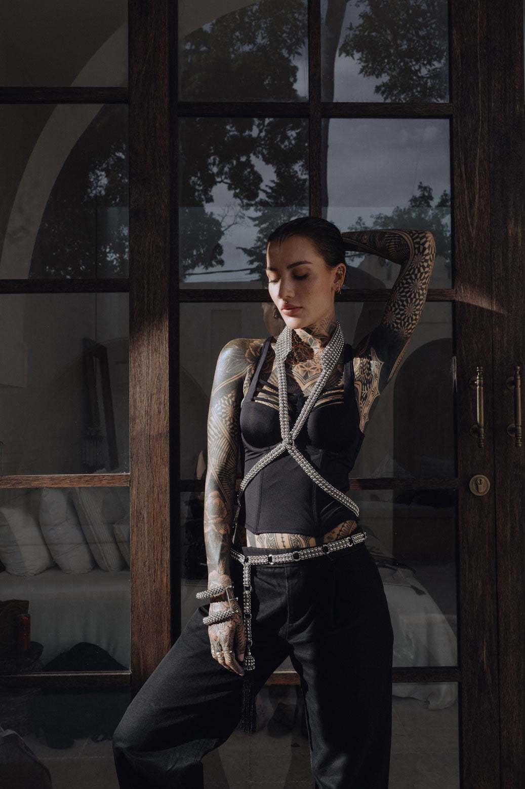 Beaded Adjustable Chain Belt with Removable Tassel - 7 Looks in 1