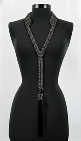 Beaded Tailored Collar with Removable Tie- 6 Looks in 1