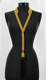 Beaded Tailored Collar with Removable Tie- 6 Looks in 1