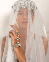 Mata Hari Ring & Hand Jewelry in Pearl