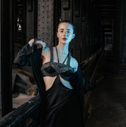 Khutulun Modular Top w/ Leather Balconette Bra - 4 Color Variants