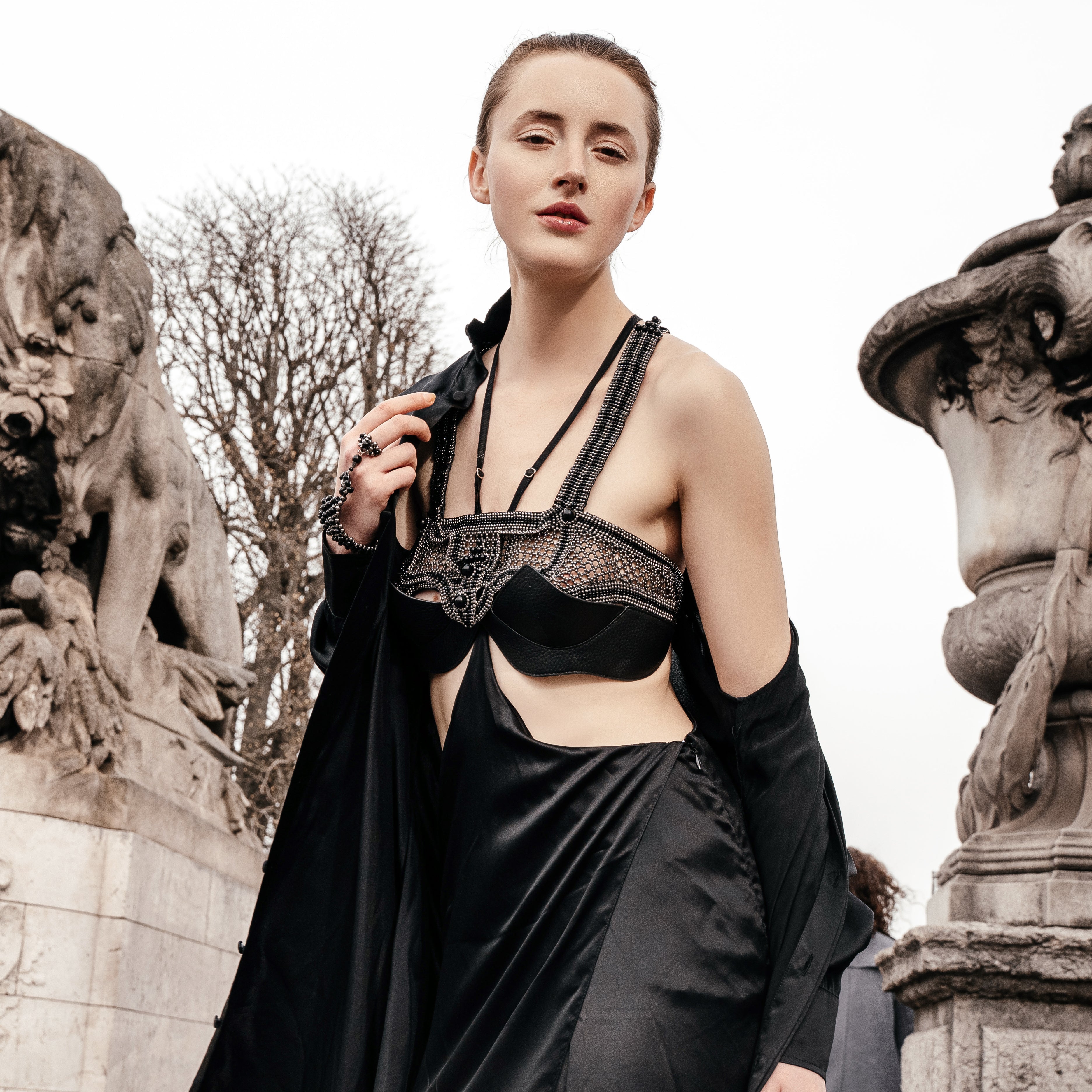 Khutulun Modular Top w/ Leather Balconette Bra - 4 Color Variants