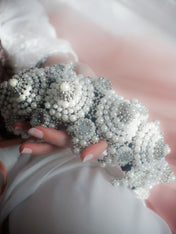 Eingana Pearl Beaded Modular Crown | Bridal Luxury Tiara