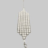 Elohim Wide Textured Band in Pearl