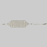 Elohim Wide Textured Band in Pearl