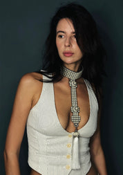 Elohim T-Choker in Pearl - 2 Variations