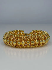 ghost image optical 3d choker in 22k gold wash by object & dawn in white background