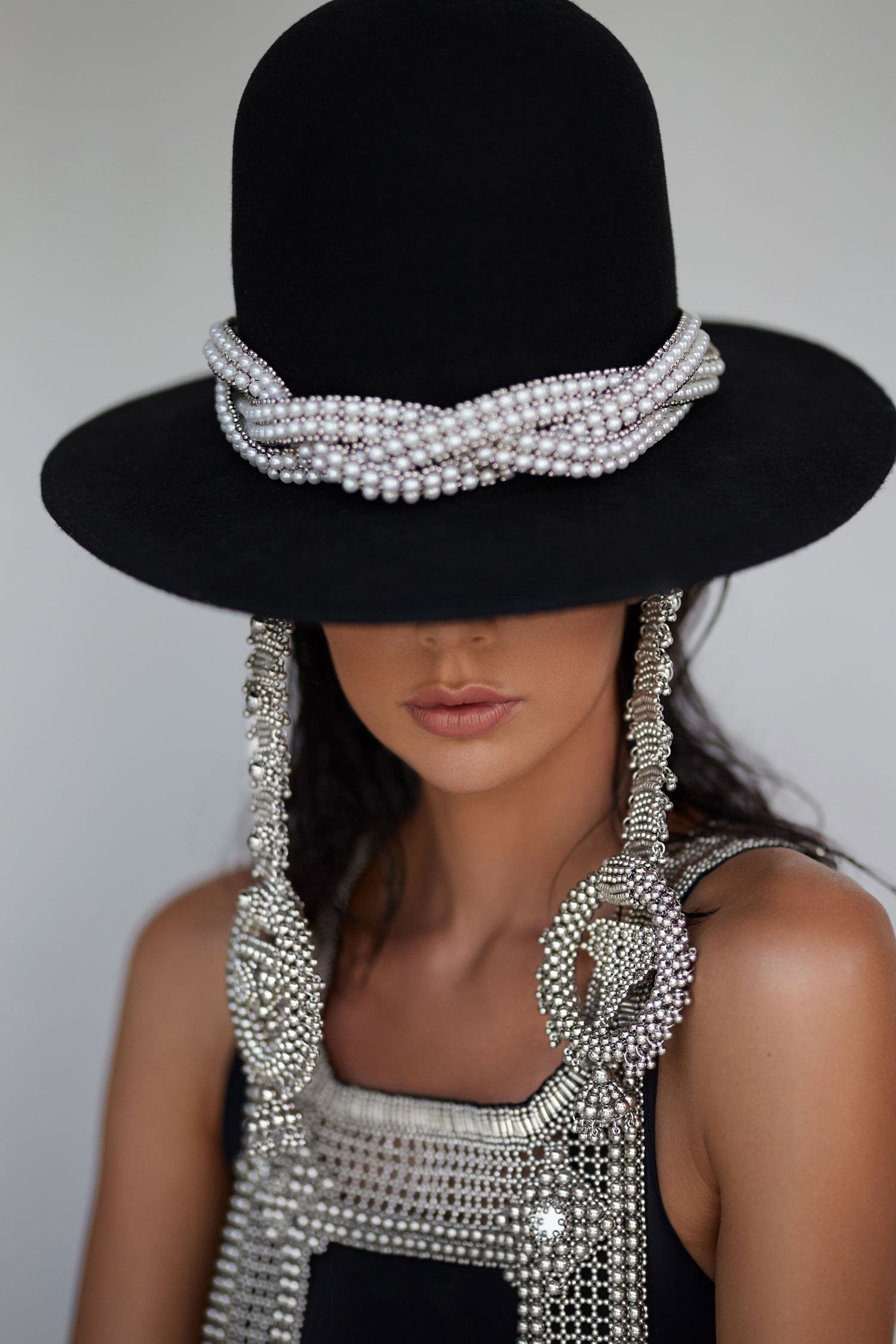Silver & Pearl Trinity Hatband