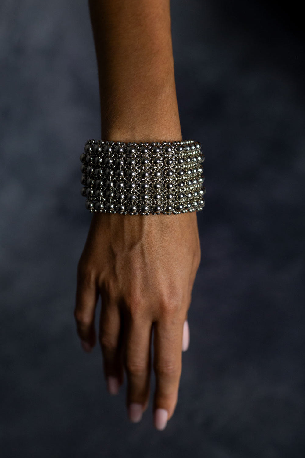 Elohim Textured Band in Silver