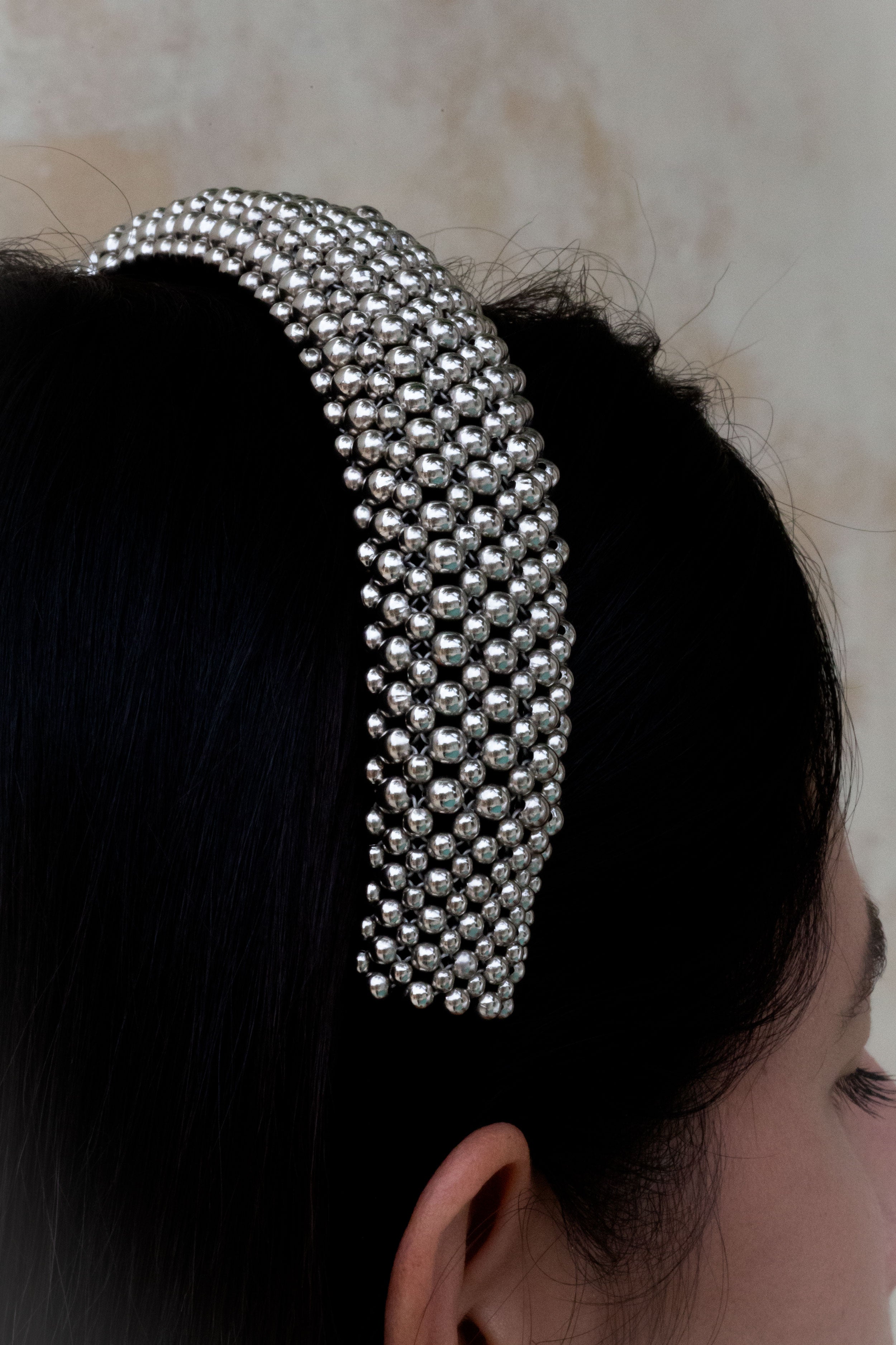 Amaya Beaded Bow Modular Head Band - 3 Color Variants