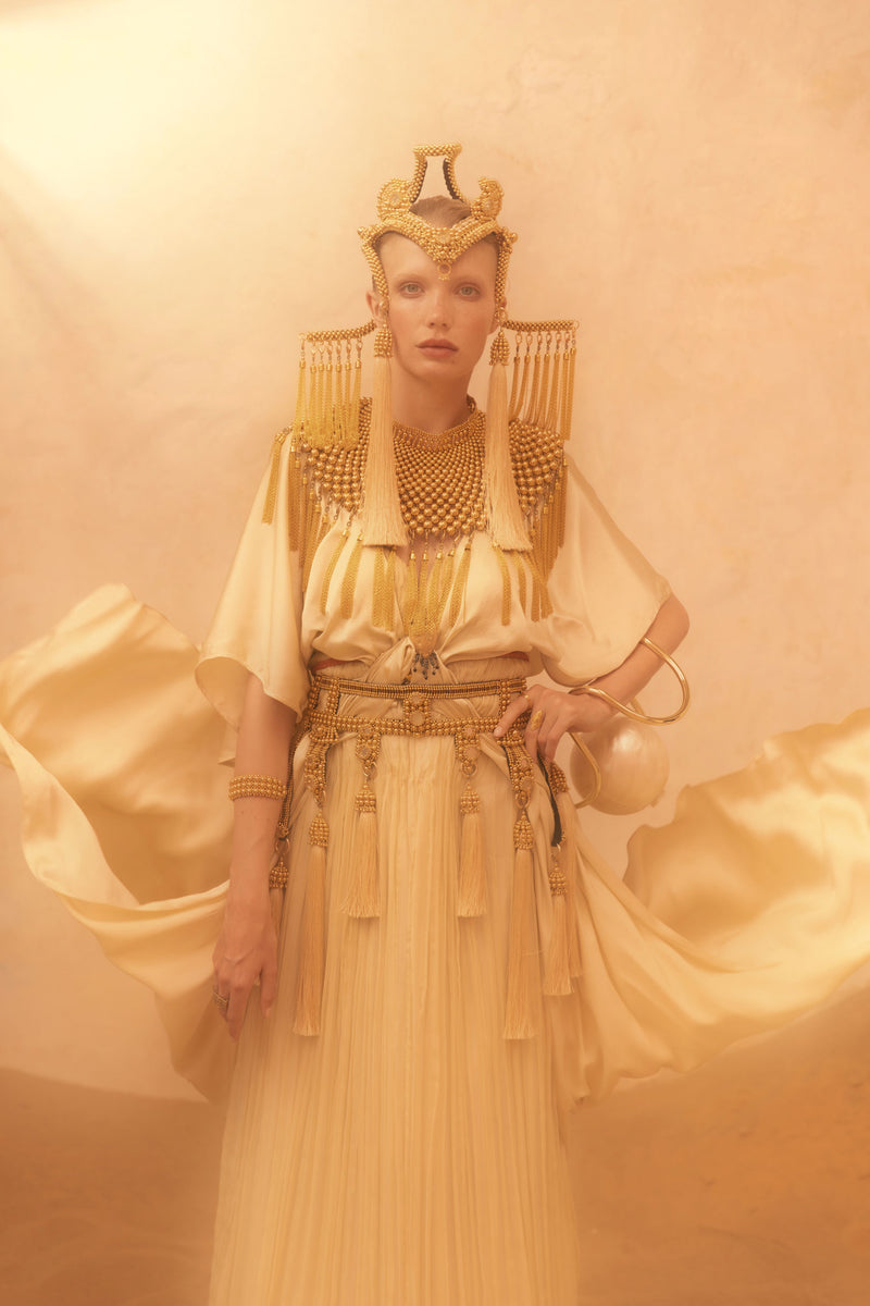 Amaya Modular Garter Belt in Gold