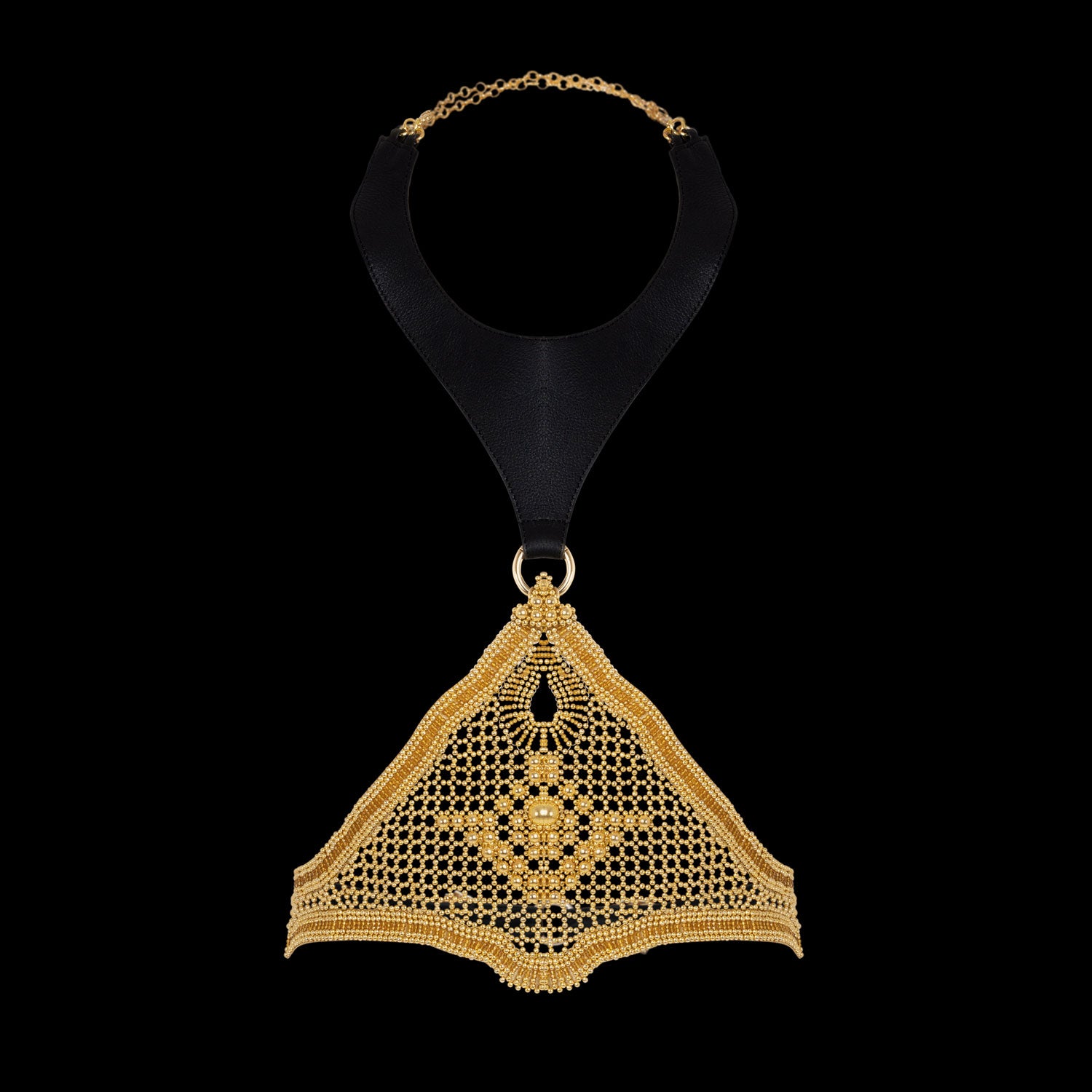 Khutulun Modular Bodice w/leather in Gold