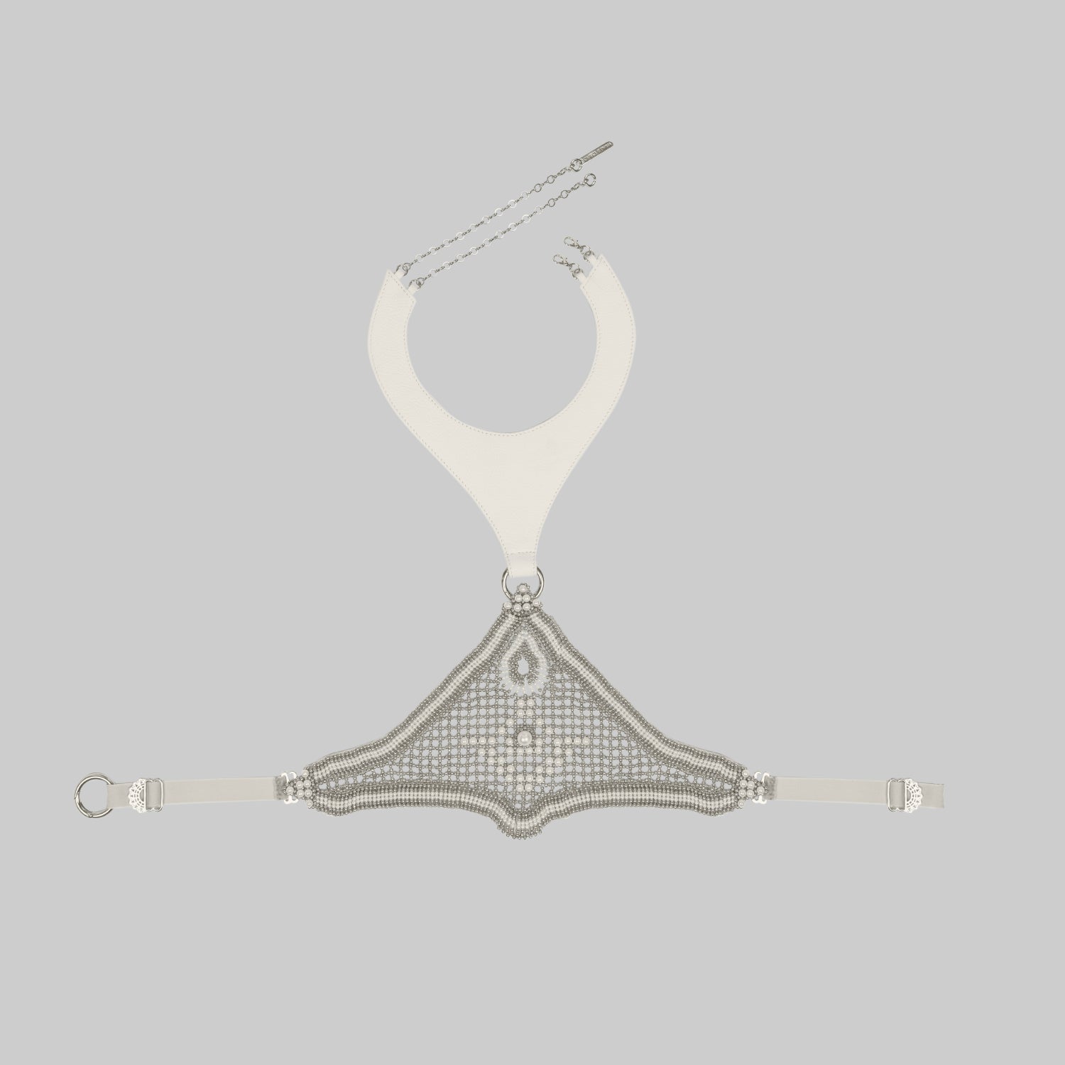 Khutulun Modular Bodice w/Leather in Pearl