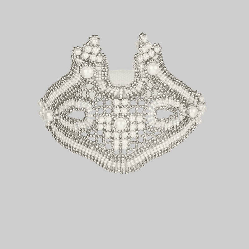 Khutulun Garter Band in Pearl