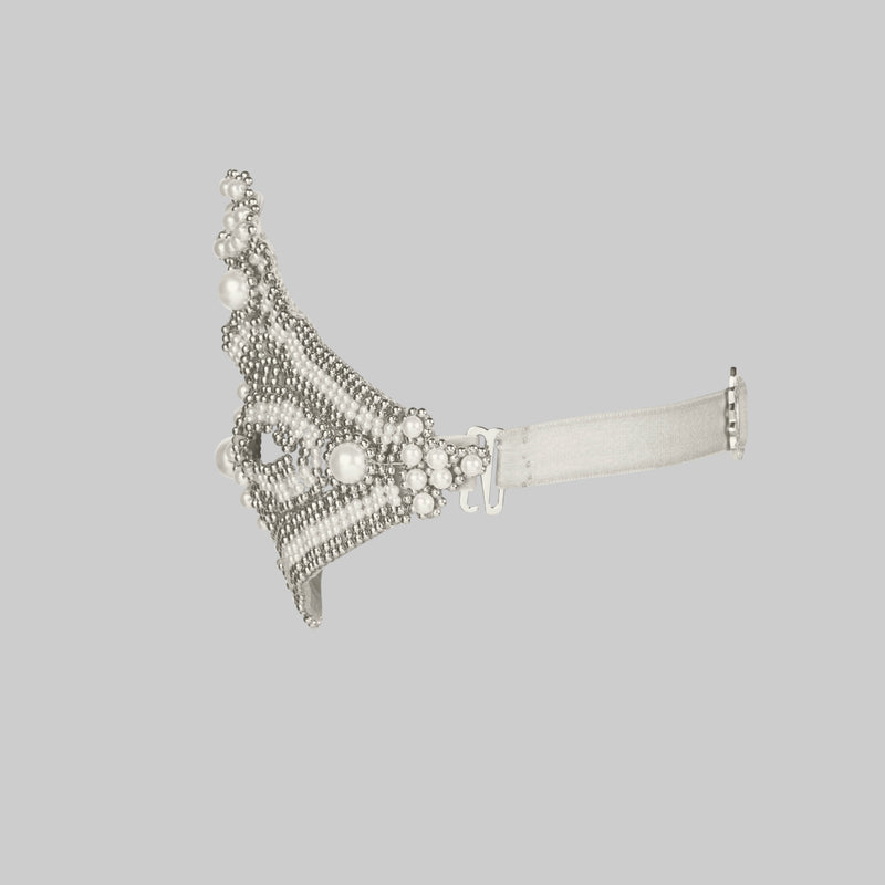 Khutulun Garter Band in Pearl