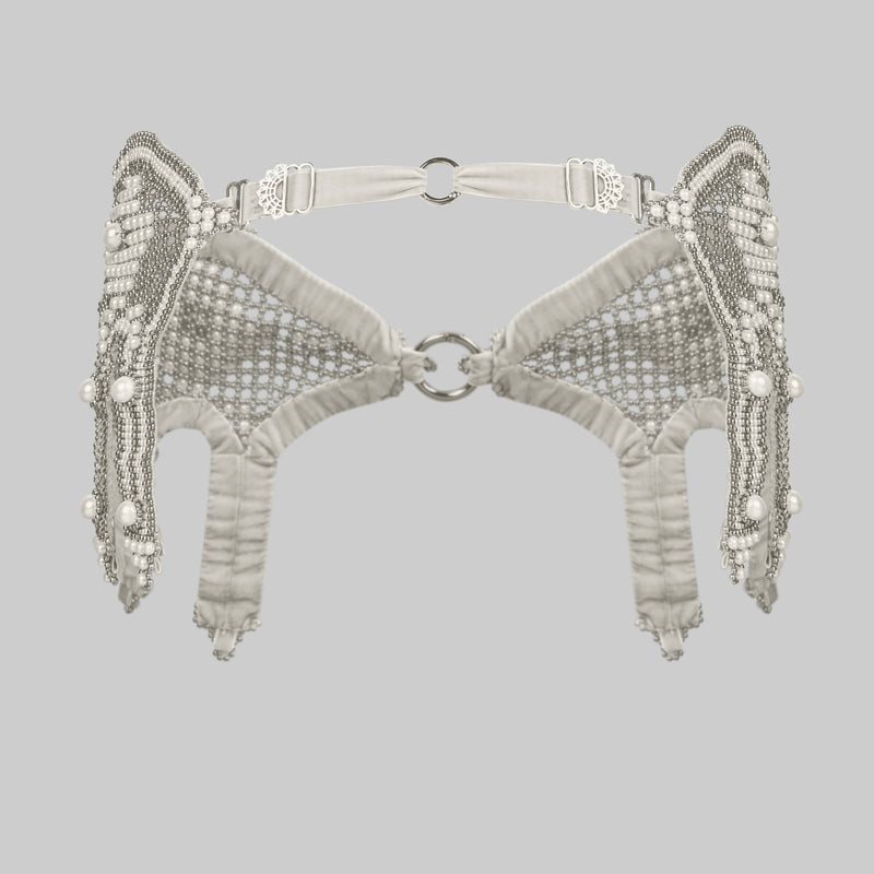 Khutulun Modular Garter Belt in Pearl