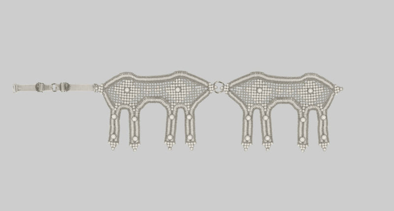 Khutulun Modular Garter Belt in Pearl