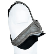 Khutulun Modular Top with leather Bra in silver, statement fashion accessory, ghost image side view by Object and Dawn