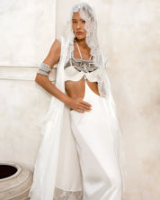 Khutulun Modular Top with Leather Balconette –  4 Color Variants | Object & Dawn Best Seller