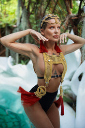 2 x Gold Anais Medallions - 4 Color Variants