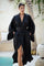 woman with 100% premium silk mineko long silk kimono with obi belt by object and dawn
