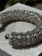 Nyx Cross-Beaded Cuff - 2 Color Variants