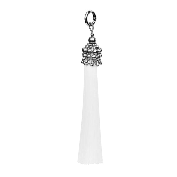 Silver 5" Polyester Tassel in 3 Color Options