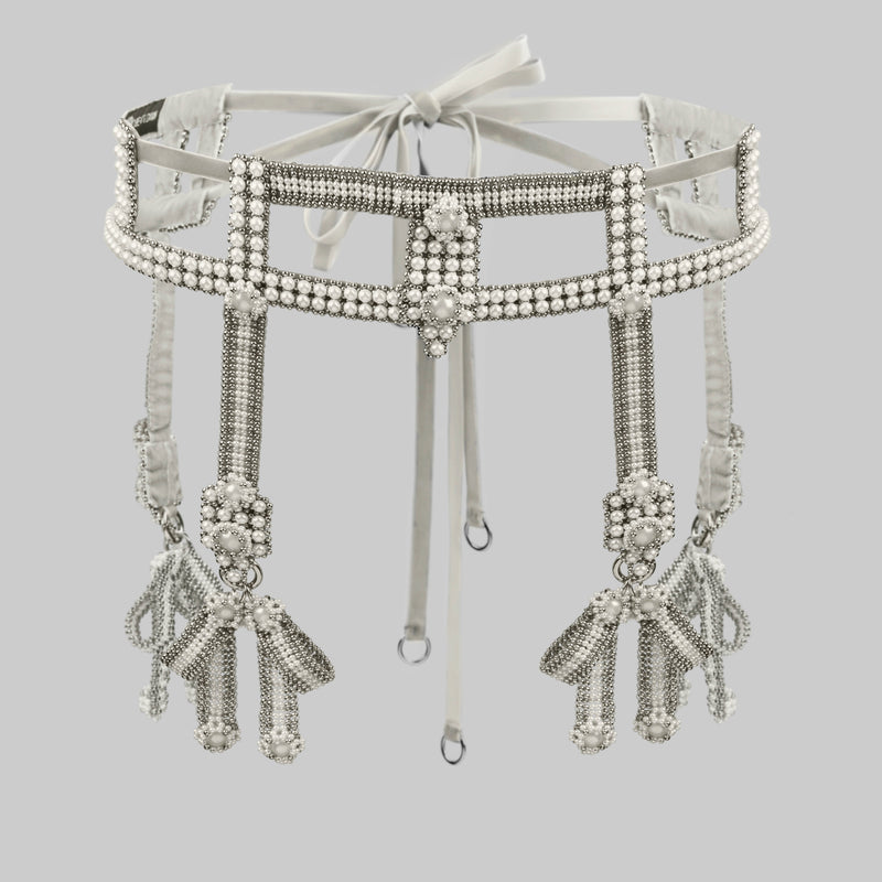 Pearl Teuta Modular Belt with 4 Removable Bows
