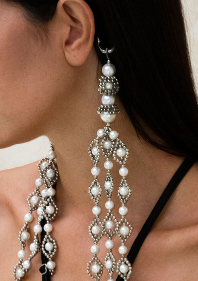 Khutulun Headband in Pearl