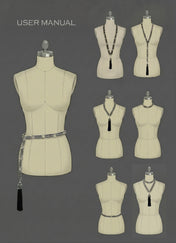 guide of using 7 different ways of Beaded link belt by object & Dawn 