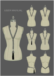 Beaded Tailored Collar with Removable Tie- 6 Looks in 1  - $50 Gift Card With Purchase