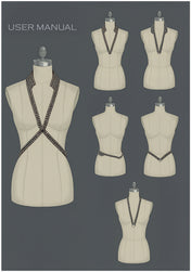 guide of using V-neck beaded harness by object and dawn in 6 different ways