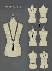 Beaded Link Necklace w/ Removable Tassel - 7 Looks in 1