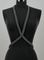 X-Shape Harness Necklaceon a mannequin against a gray background by Object & Dawn
