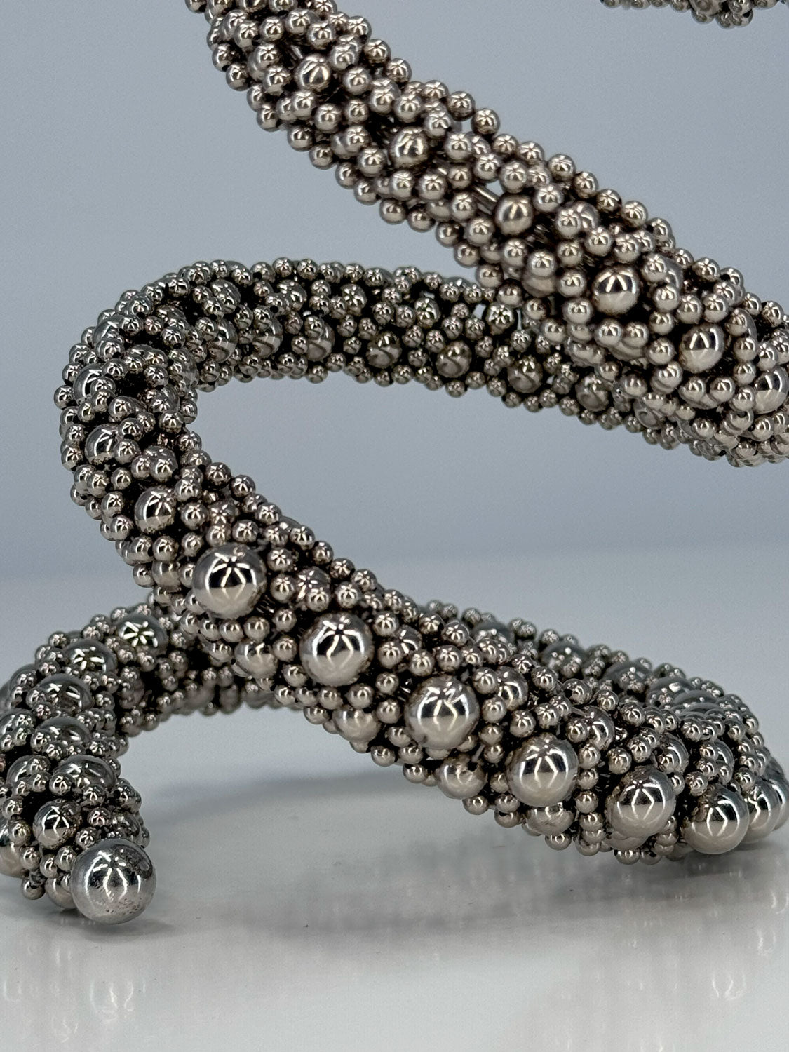 Zetian Beaded Spiral Cuff- 2 Color Variants