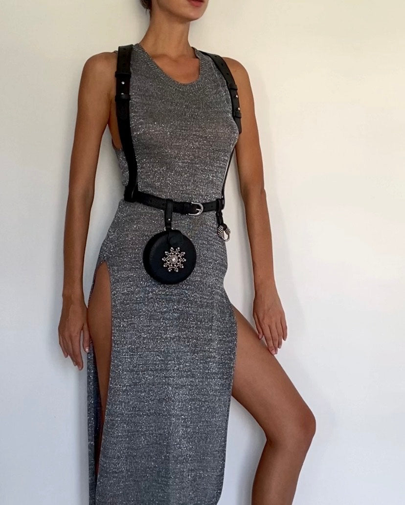 Zheng Beaded Leather Coin Bag