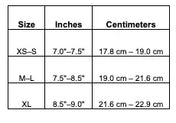 tabel for size chart at object and dawn