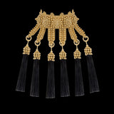 Gold Eingana Choker w/ Removable Tassels in 5 Color Options