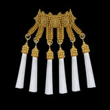 Gold Eingana Choker w/ Removable Tassels in 5 Color Options